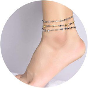 Ankle Bracelets Adjustable Beads Jewelry Chains 3